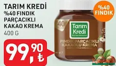 TARIM KREDİ %40 FINDIK PARÇACIKLI KAKAO KREMA 400 G
